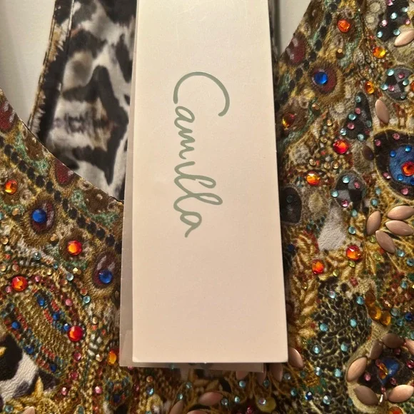 Camilla Multicolor Embellished Tank Top - Picture 5 of 11